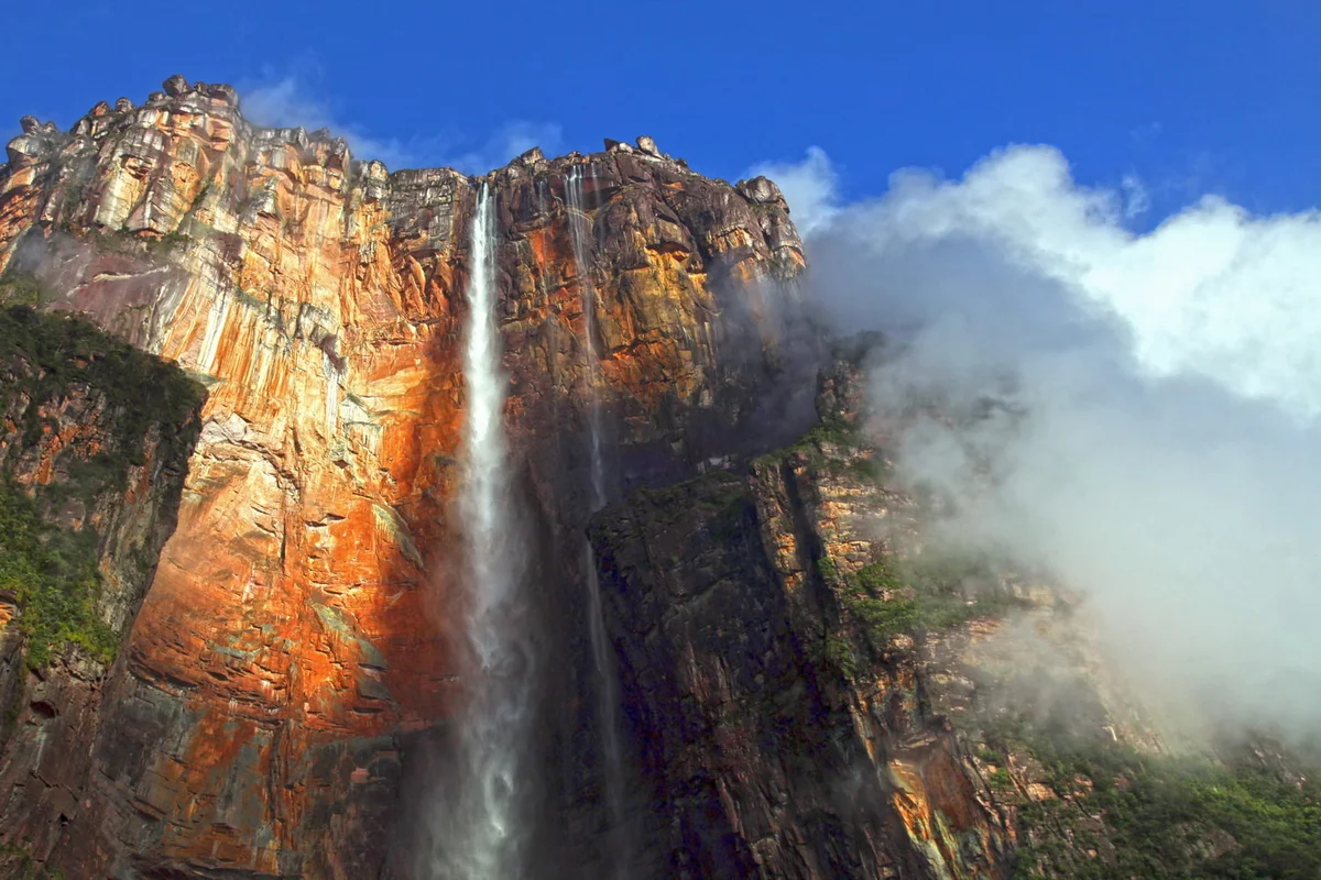 Водопады по высоте в мире. Водопад Анхель Венесуэла. Самый высокий водопад в мире Анхель. Северная Америка водопад Анхель. Самый высокий водопад в мире: Анхель, Венесуэла.
