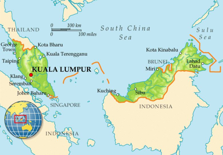 Малайзия границы